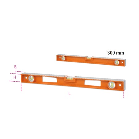 Beta Spirit Level, Die-Cast Aluminum, 400mm 016960354